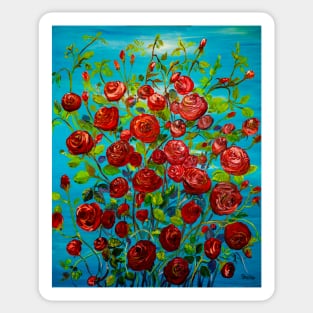 Red roses Sticker